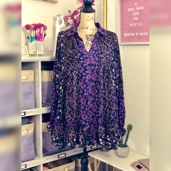 Free People Lost In You Mini ruffle hem Dress - Picture 4 of 6